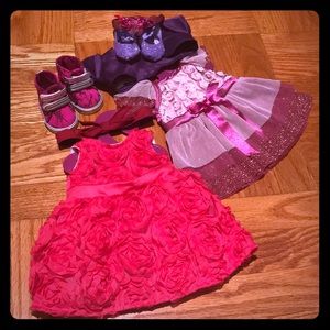 Formal dresses for 18in doll.